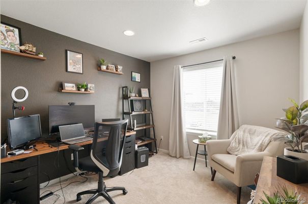 Home Office, Interior, Recessed Lighting