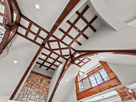 Interior, Recessed Lighting, Wooden Beams