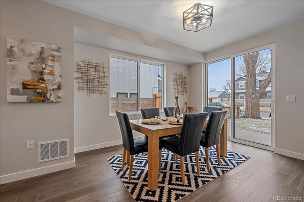 Dining room, Interior, Wood Texture Flooring