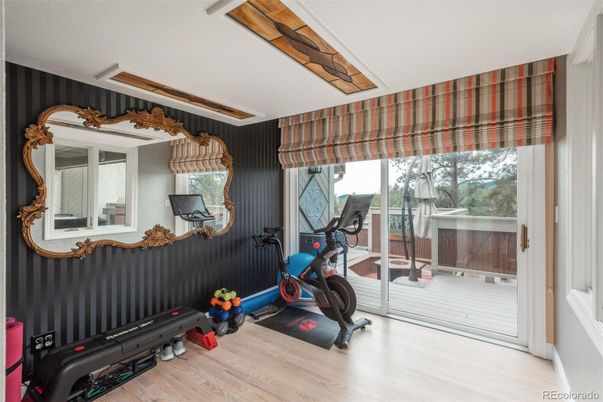 Fitness Equipment, Interior, Wood Texture Flooring