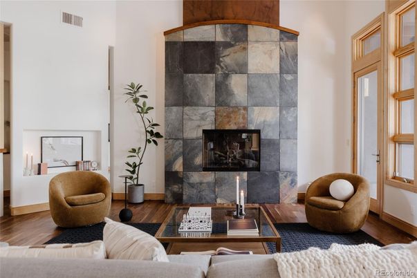 Fireplace, Interior, Living room, Wood Texture Flooring