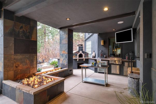 Exterior, Fireplace, Interior, Recessed Lighting