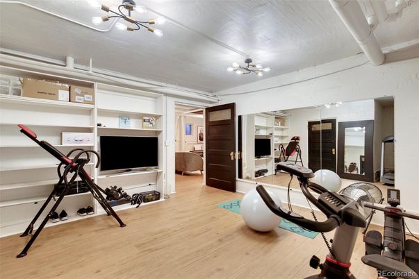 Fitness Equipment, Interior, Wood Texture Flooring