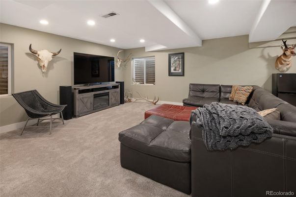 Interior, Living room, Recessed Lighting
