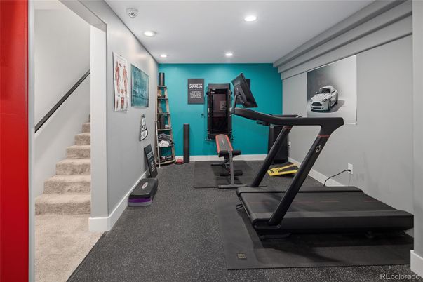 Fitness Equipment, Interior, Recessed Lighting