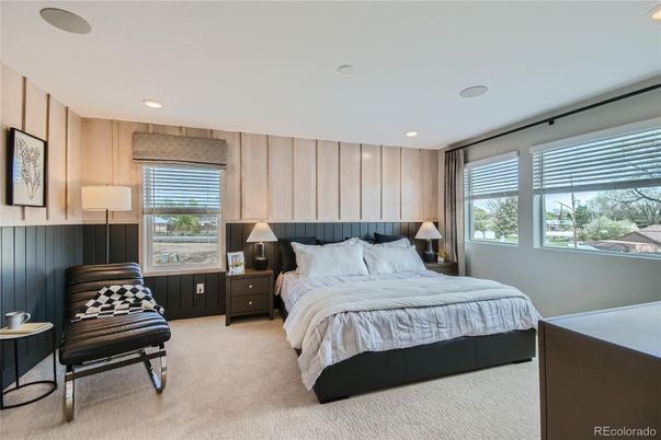 Bedroom, Interior, Recessed Lighting