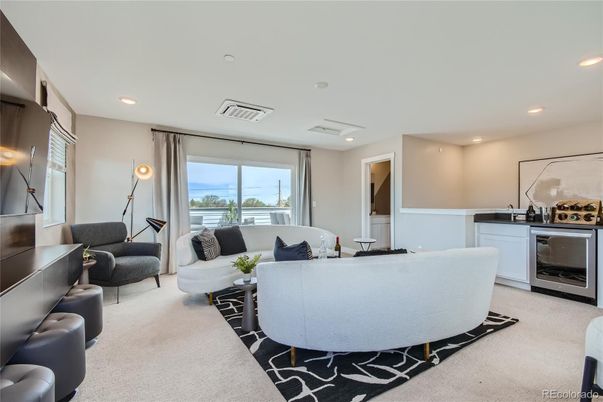 Interior, Living room, Recessed Lighting