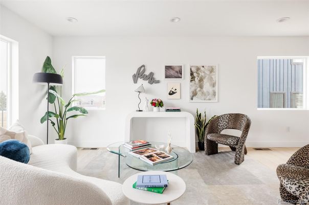Interior, Living room, Recessed Lighting