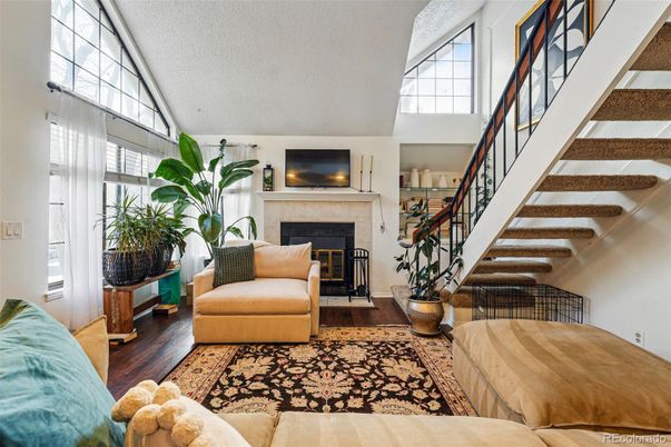 Fireplace, Interior, Wood Texture Flooring