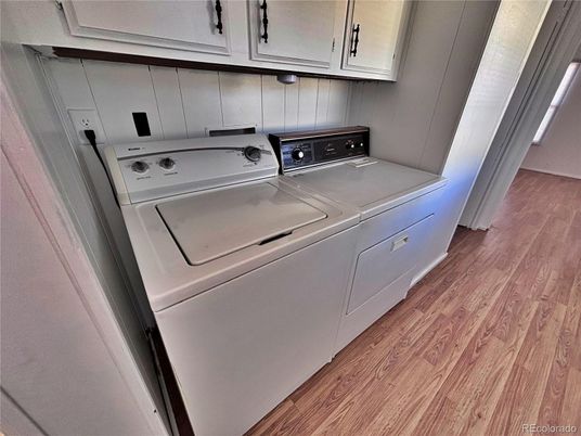 Interior, Utility Closets, Washer, Wood Texture Flooring