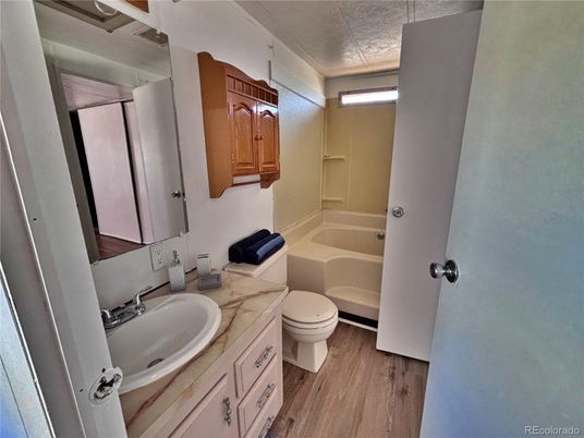 Bathroom, Interior, Wood Texture Flooring