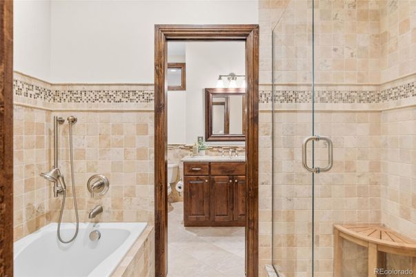Bathroom, Glass Shower, Interior, Stone Walls