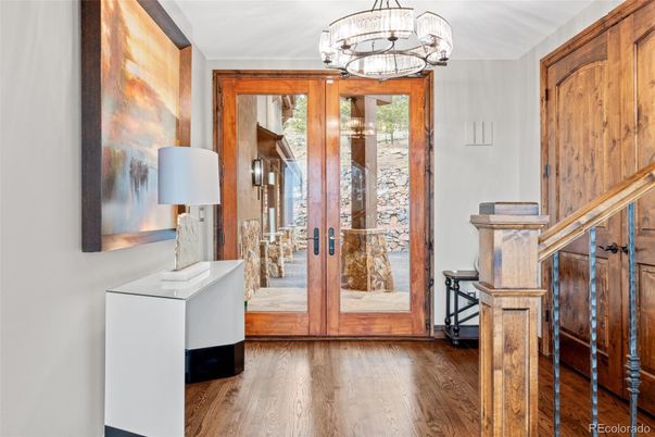 Chandelier, Interior, Wood Texture Flooring