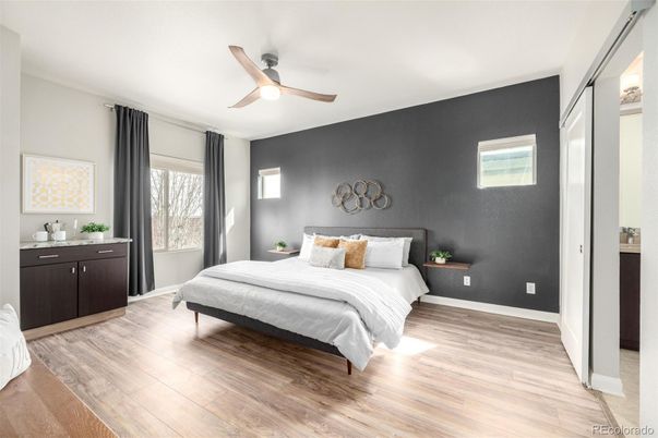 Bedroom, Interior, Wood Texture Flooring