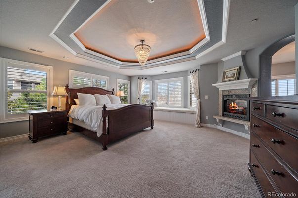 Bedroom, Fireplace, Interior, Recessed Lighting