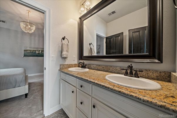 Bathroom, Chandelier, Dual Sink Vanities, Interior