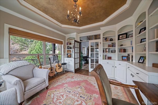 Chandelier, Home Office, Interior