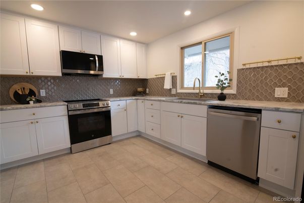 Interior, Kitchen, Recessed Lighting, Stainless Steel Appliances