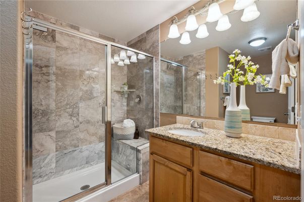 Bathroom, Glass Shower, Interior, Marble Walls