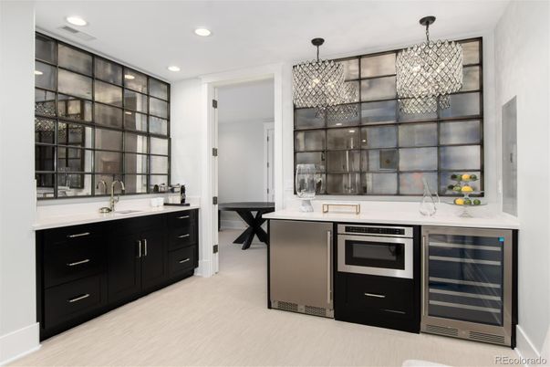 Chandelier, Interior, Kitchen, Pendant Lights, Recessed Lighting, Stainless Steel Appliances