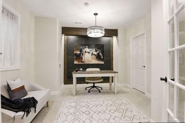 Home Office, Interior, Pendant Lights