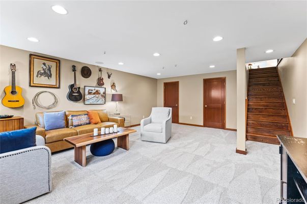Interior, Living room, Recessed Lighting