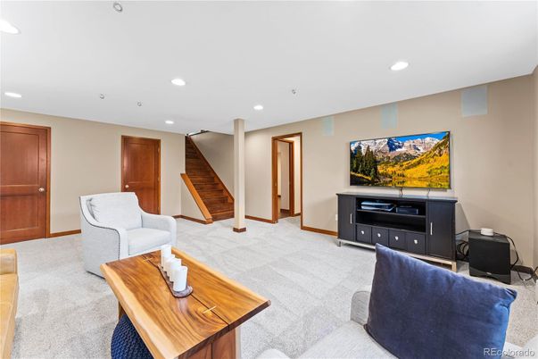 Interior, Living room, Recessed Lighting