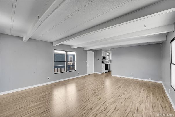 Empty room, Interior, Kitchen, Wood Texture Flooring