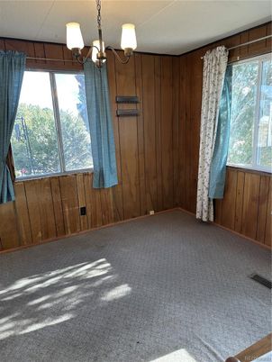 Chandelier, Empty room, Interior, Wooden Walls