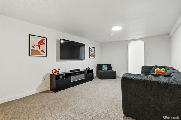 Interior, Living room, Recessed Lighting