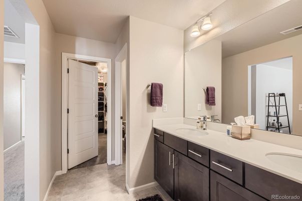 Bathroom, Dual Sink Vanities, Interior, Walk-in Closets