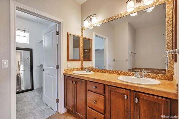 Bathroom, Dual Sink Vanities, Interior, Tile Countertops