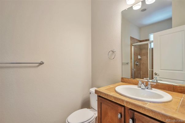 Bathroom, Glass Shower, Interior, Tile Countertops