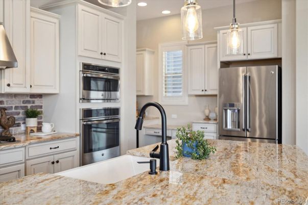 Interior, Kitchen, Pendant Lights, Recessed Lighting, Stainless Steel Appliances