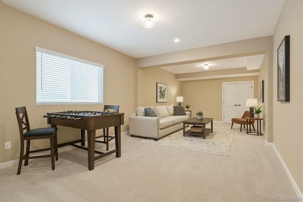 Interior, Living room, Recessed Lighting