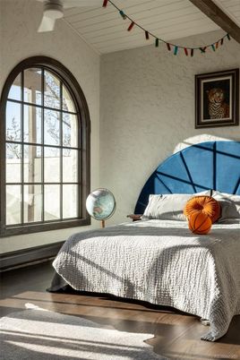 Bedroom, Interior, Wood Texture Flooring