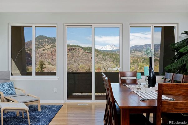 Dining room, Interior, Wood Texture Flooring