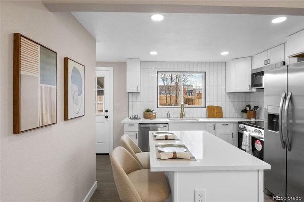 Interior, Kitchen, Recessed Lighting, Stainless Steel Appliances