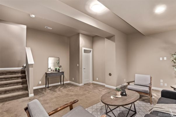 Interior, Living room, Recessed Lighting