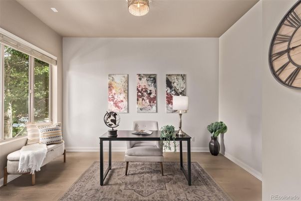 Home Office, Interior, Wood Texture Flooring