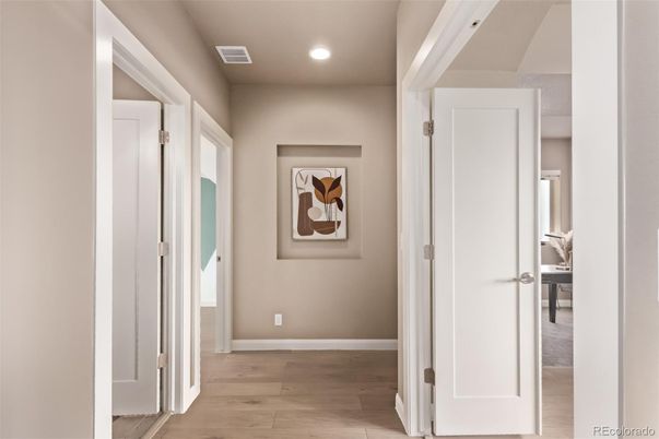 Interior, Recessed Lighting, Wood Texture Flooring