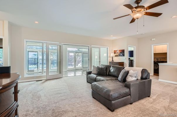 Interior, Kitchen, Living room, Recessed Lighting
