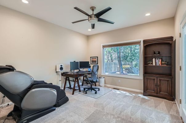 Home Office, Interior, Recessed Lighting