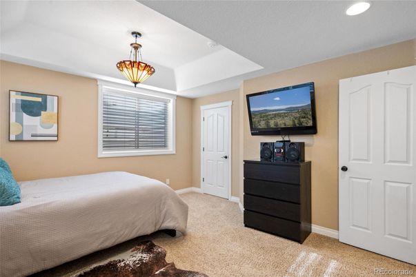 Bedroom, Interior, Pendant Lights, Recessed Lighting
