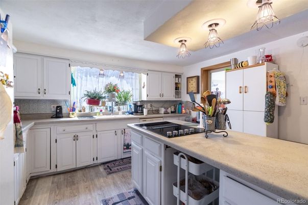 Interior, Kitchen, Wood Texture Flooring