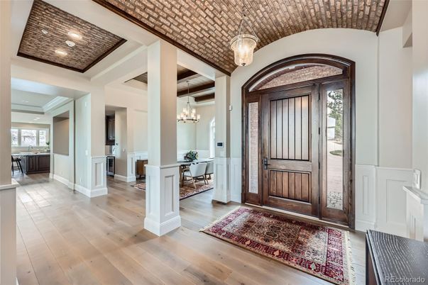 Chandelier, Interior, Pendant Lights, Recessed Lighting, Wood Texture Flooring