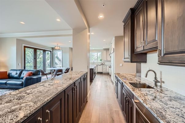 Dining room, Interior, Kitchen, Living room, Pendant Lights, Recessed Lighting, Wood Texture Flooring
