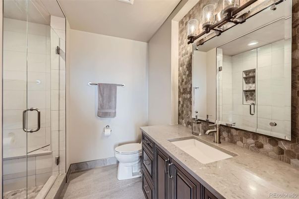 Bathroom, Glass Shower, Interior