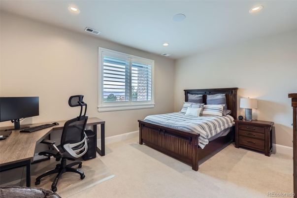 Bedroom, Home Office, Interior, Recessed Lighting