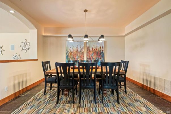 Dining room, Interior, Pendant Lights